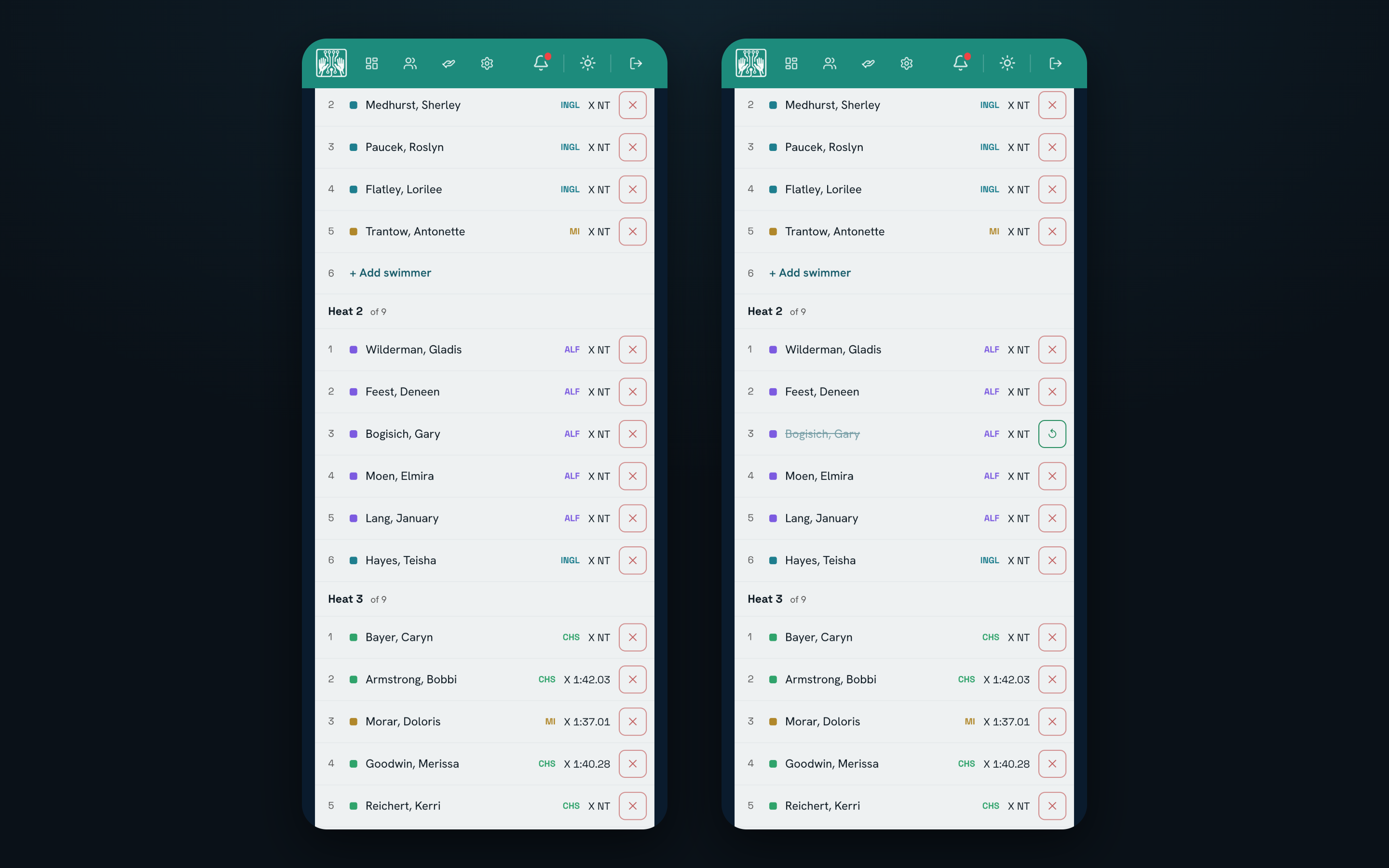 Fix the lineup from your phone